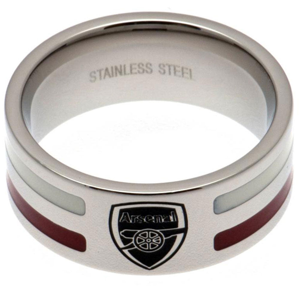 Arsenal FC Colour Stripe Ring Large - ScentiMelti Home Fragrance, Beauty & Gifts UK