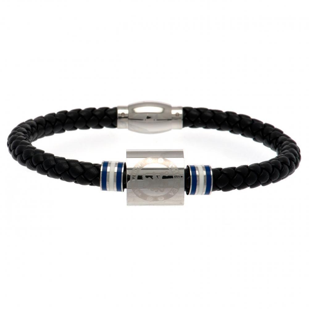 Chelsea FC Colour Ring Leather Bracelet - ScentiMelti Home Fragrance, Beauty & Gifts UK