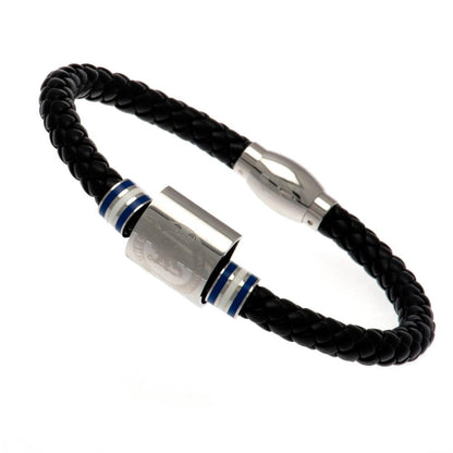 Chelsea FC Colour Ring Leather Bracelet - ScentiMelti Home Fragrance, Beauty & Gifts UK