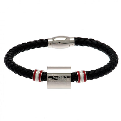 Liverpool FC Colour Ring Leather Bracelet - ScentiMelti Home Fragrance, Beauty & Gifts UK