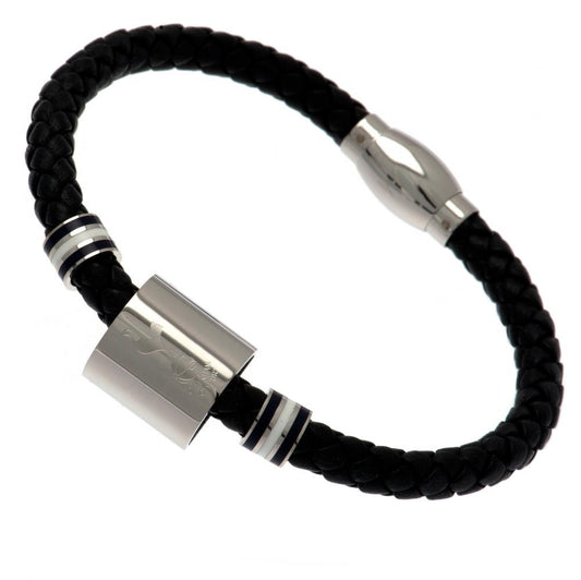 Tottenham Hotspur FC Colour Ring Leather Bracelet - ScentiMelti Home Fragrance, Beauty & Gifts UK