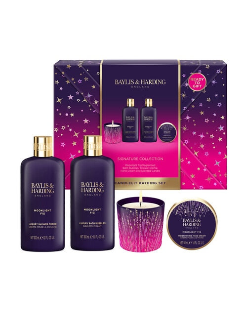 Baylis & Harding Moonlight Fig Candlelit Bathing Set