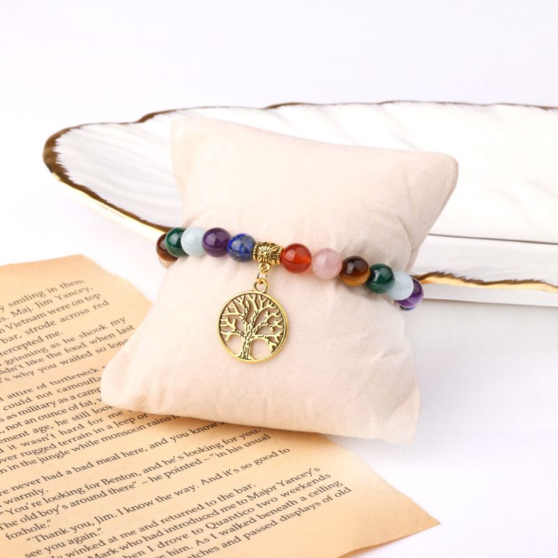 Tree of Life Charm Chakra Bracelet Livloko London ScentiMelti Wax Melts