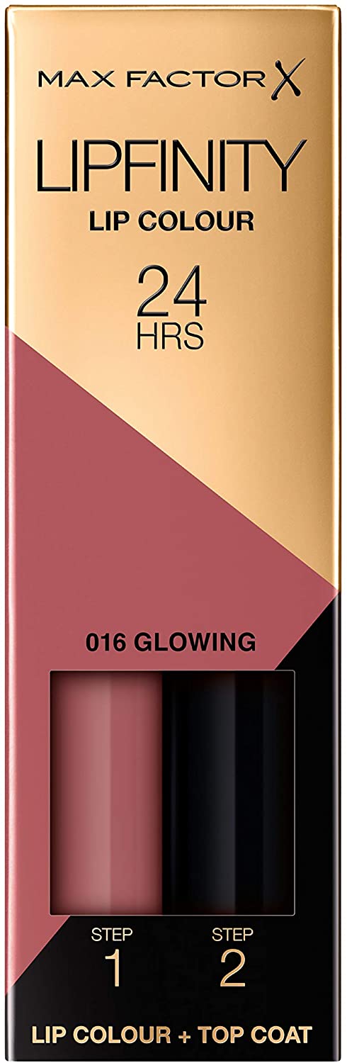 Max Factor Lipfinity Long-Lasting Two Step Lipstick - 016 Glowing Pink, 4.2g - ScentiMelti Home Fragrance, Beauty & Gifts UK