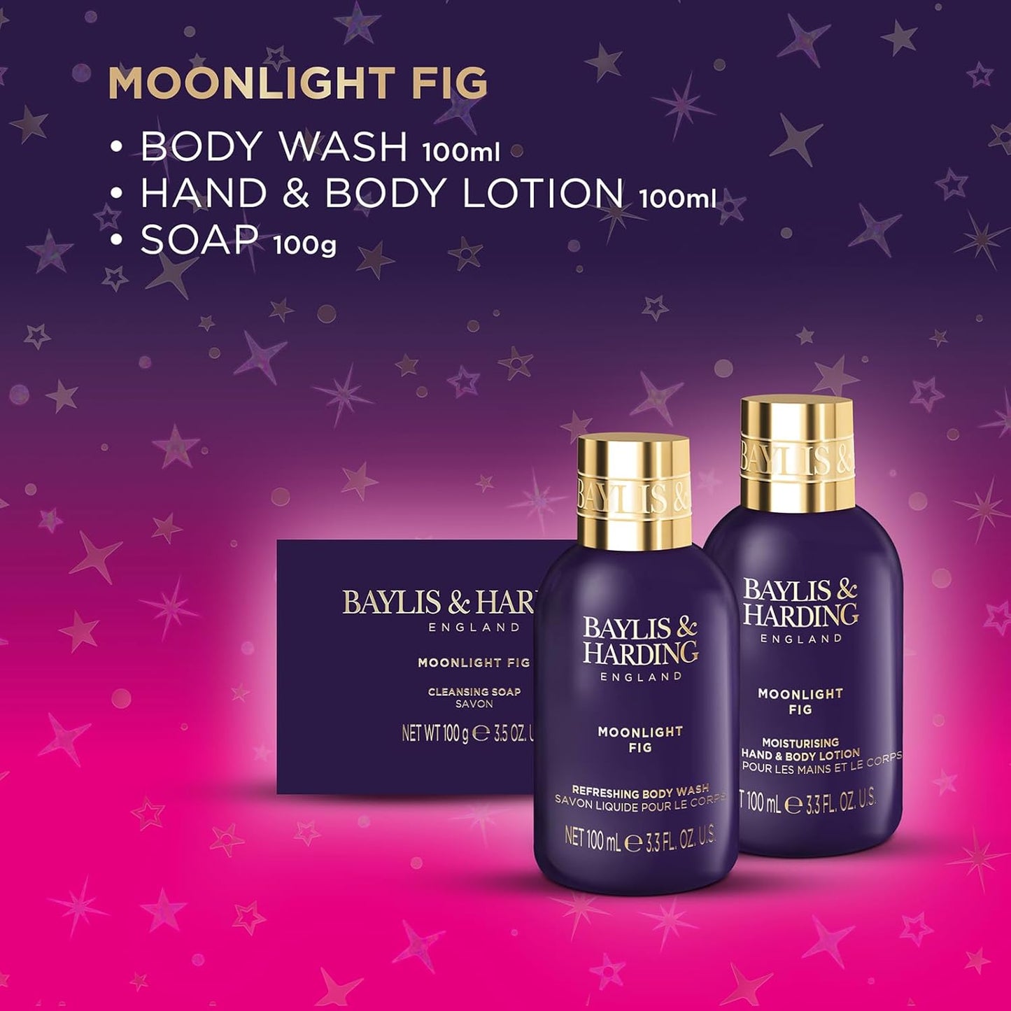 Baylis & Harding Moonlight Fig Make Sparkle Bathing Set