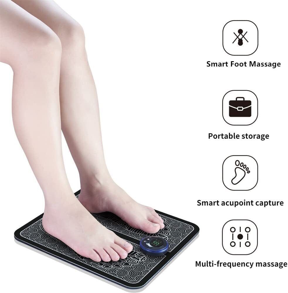 EMS Foot Massager Mat Electric Pad Blood Muscle Circulation Relief Pain LED USB - ScentiMelti  EMS Foot Massager Mat Electric Pad Blood Muscle Circulation Relief Pain LED USB