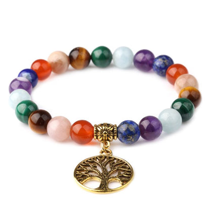 Tree of Life Charm Chakra Bracelet Livloko London ScentiMelti Wax Melts