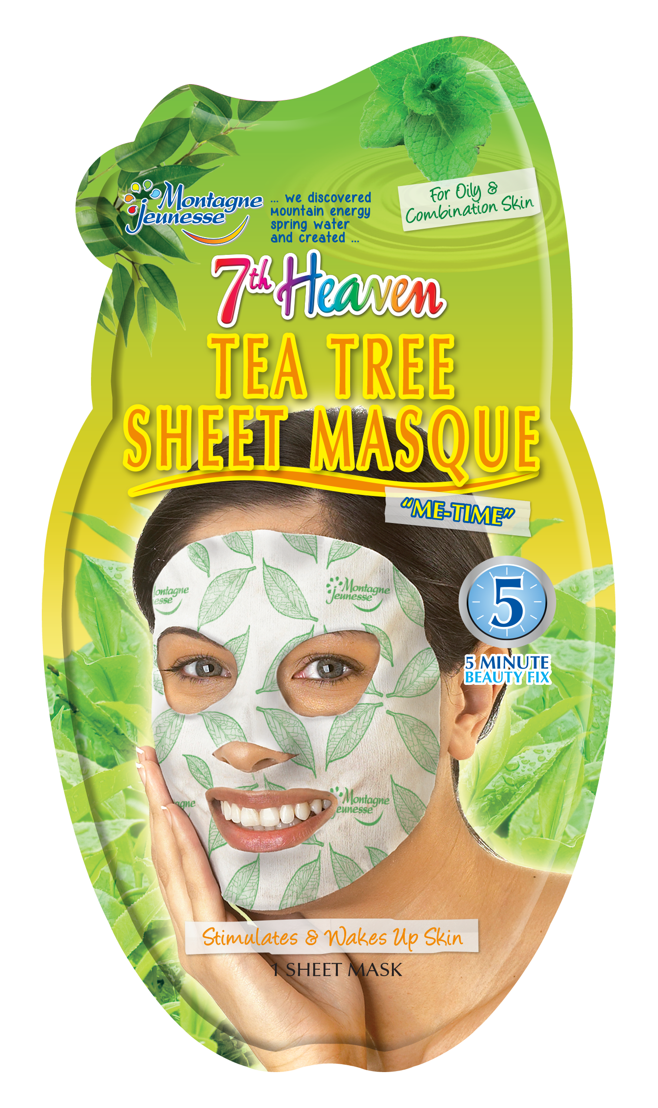 7th Heaven Tea Tree Sheet Mask, 16g Beauty Goddess ScentiMelti Wax Melts