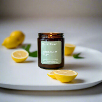 Lemongrass & Ginger Scented Candle - ScentiMelti Home Fragrance, Beauty & Gifts UK