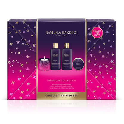 Baylis & Harding Moonlight Fig Candlelit Bathing Set