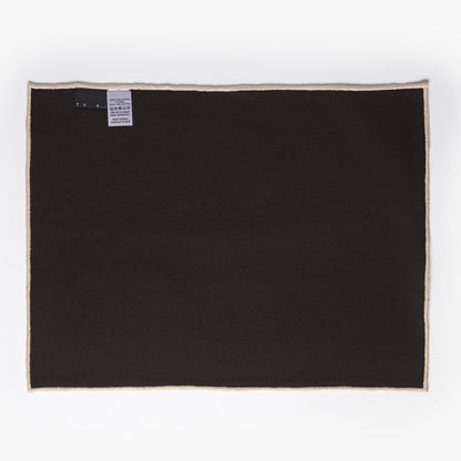 Woven Check Rectangular Placemat Black 40 x 30cm - ScentiMelti Home Fragrance, Beauty & Gifts UK