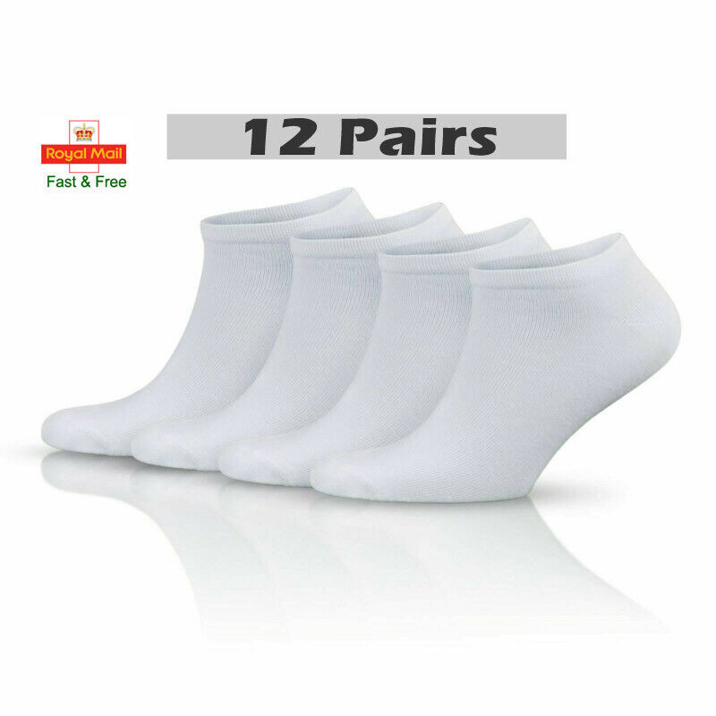 12 Pair Men Women Trainer Liner Ankle Socks Invisible Cotton Low Cut Sport Socks ScentiMelti Uk ScentiMelti Wax Melts