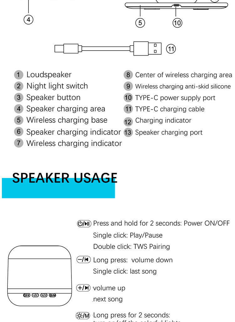 Koolmaax 2023 Night Light Charger 3 In 1 With Bedside Lamp Versatile New Trend - ScentiMelti Home Fragrance, Beauty & Gifts UK