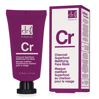 Dr Botanicals Charcoal Superfood Mattifying Face Mask 30ml Vegan - ScentiMelti  Dr Botanicals Charcoal Superfood Mattifying Face Mask 30ml Vegan