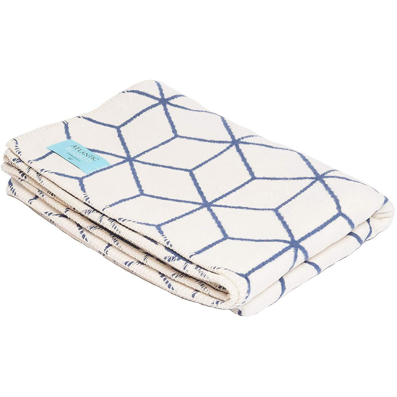 Atlanta blanket Navy & Cream Geometric Single Size Bed Blanket( Throw) Grace Beauty ScentiMelti Wax Melts