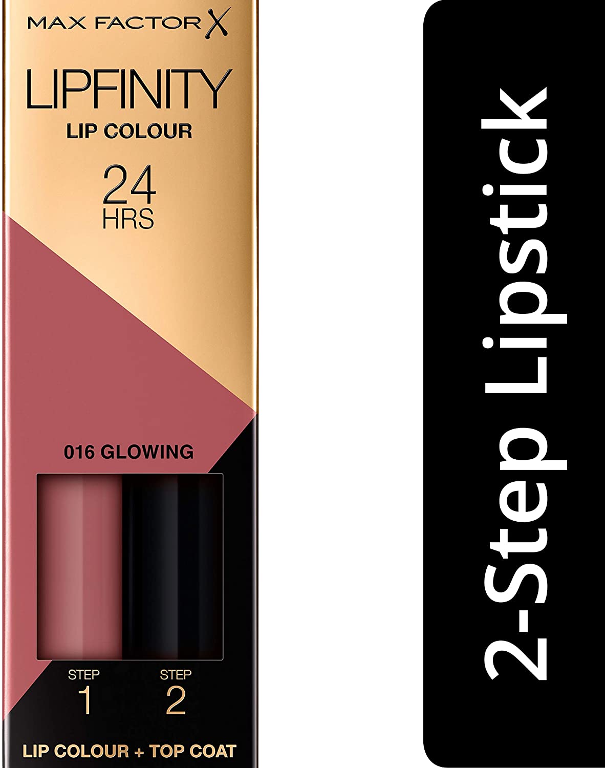 Max Factor Lipfinity Long-Lasting Two Step Lipstick - 016 Glowing Pink, 4.2g - ScentiMelti Home Fragrance, Beauty & Gifts UK