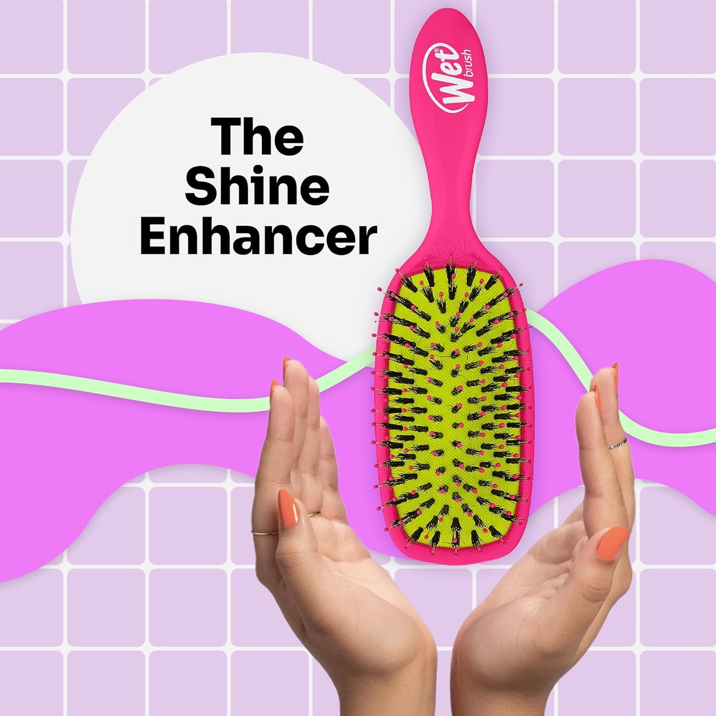 Wet Brush Shine Enhancer Brush Pink - ScentiMelti Home Fragrance, Beauty & Gifts UK