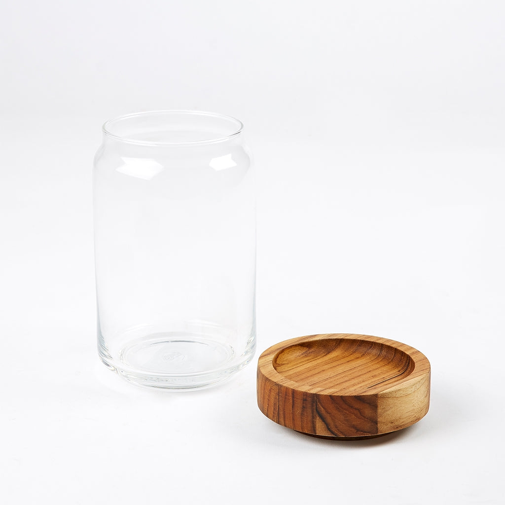 Teak Stacking Storage Jar 750ml The Conran Shop ScentiMelti Wax Melts