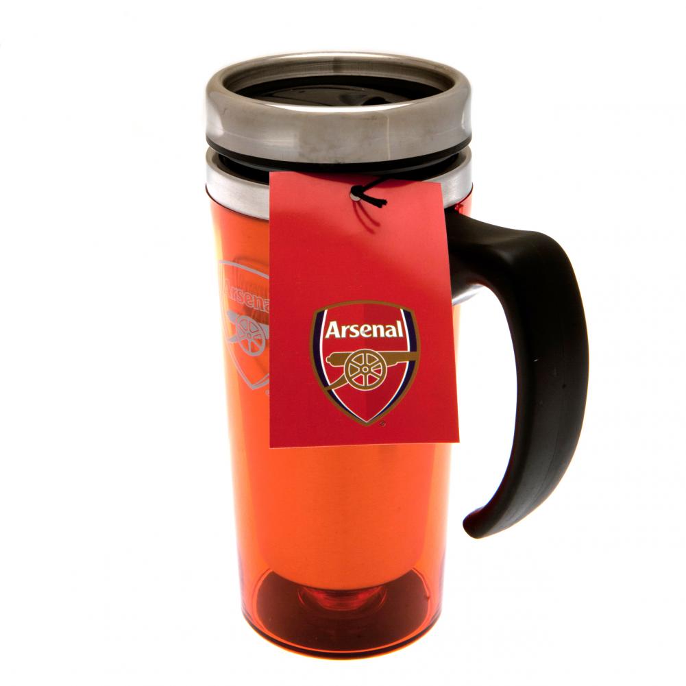 Arsenal FC Handled Travel Mug - ScentiMelti Home Fragrance, Beauty & Gifts UK