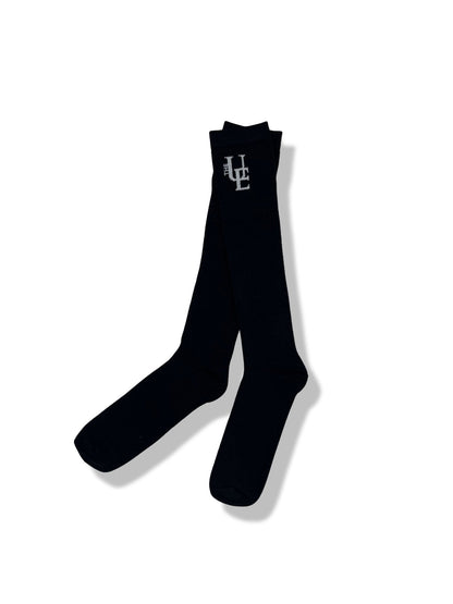 Black Long Ribbed Socks - ScentiMelti Home Fragrance, Beauty & Gifts UK