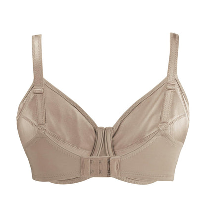 Shell-Underwired Silk & Organic Cotton Full Cup Bra with removable paddings