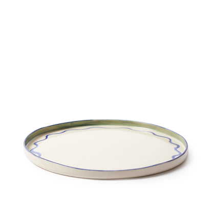 Squiggle Coupe Large Plate 28cm - ScentiMelti Home Fragrance, Beauty & Gifts UK