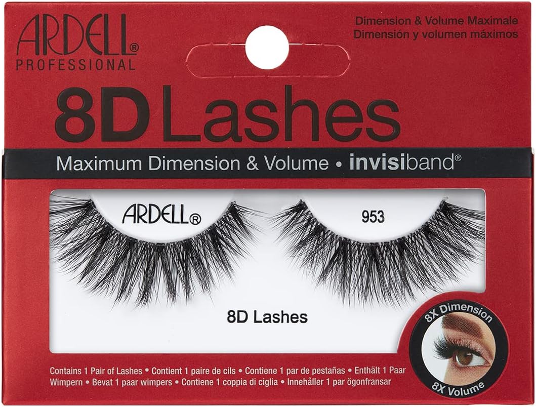 Ardell 8D 953 False Eyelashes, Maximum Volume, Long Length, Vegan Friendly, 1 Pair (Pack of 1) - ScentiMelti Home Fragrance, Beauty & Gifts UK