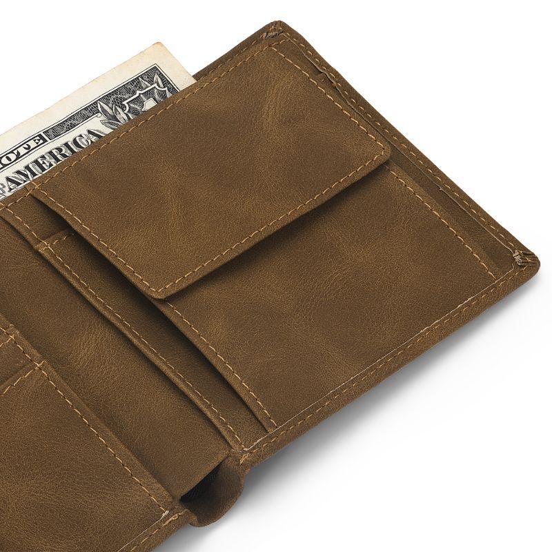 Men's Brown Soft Leather Vegan Wallet Livloko London ScentiMelti Wax Melts