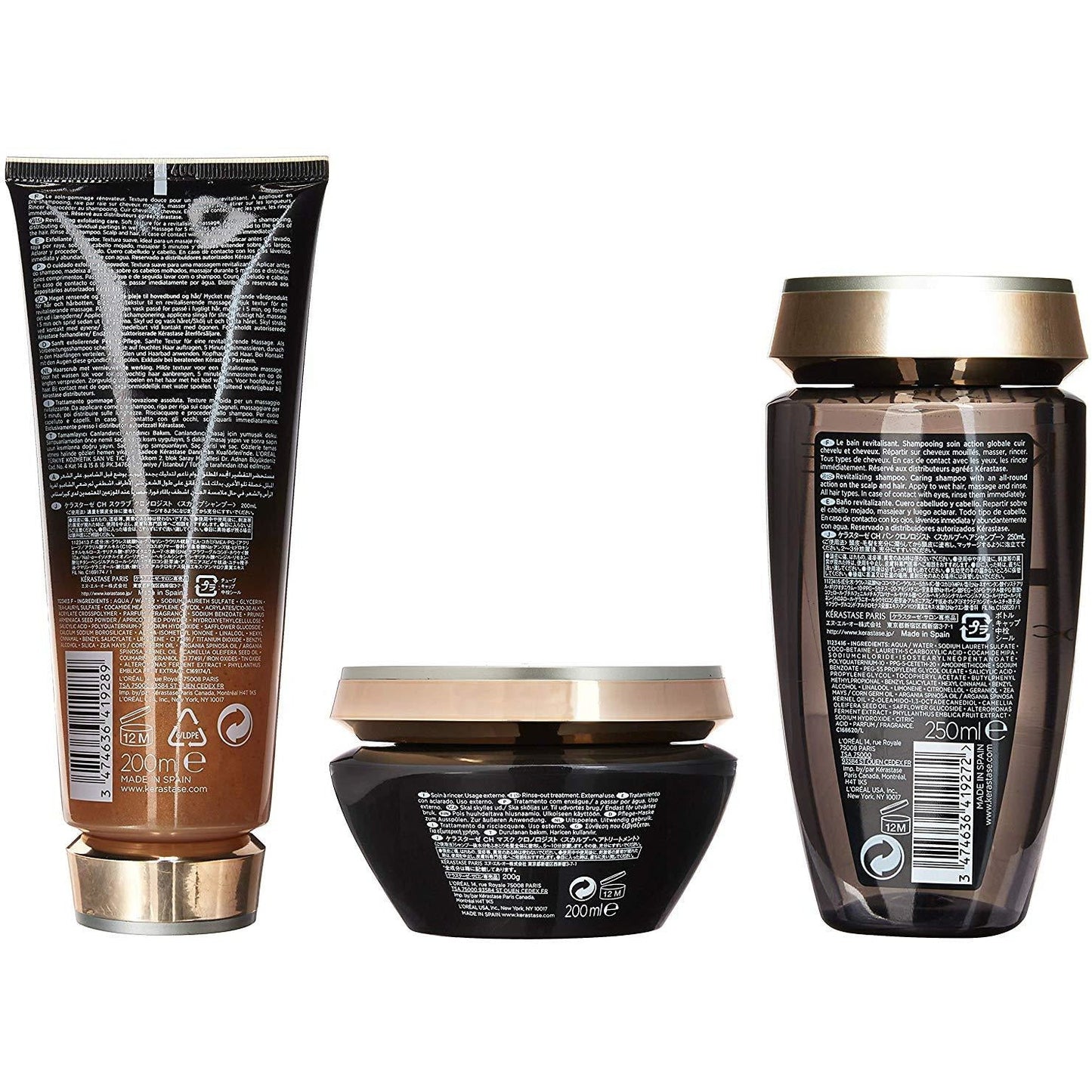 Kérastase Chronologiste Revitalizing Shampoo, Care Conditioner And Balm Treatment Trio - ScentiMelti  Kérastase Chronologiste Revitalizing Shampoo, Care Conditioner And Balm Treatment Trio