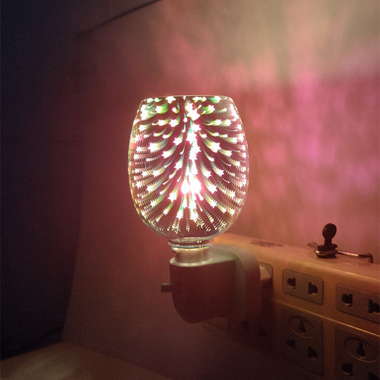 3D Glass Aromatherapy Wax Melting Lamp Small Lamp