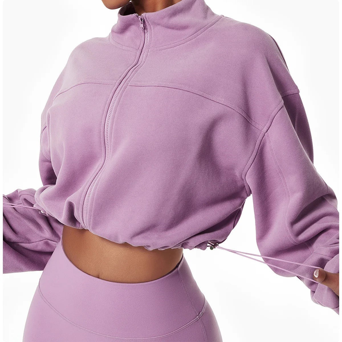 GymBabe Three Piece Set in Lilac (Made with recycled material)