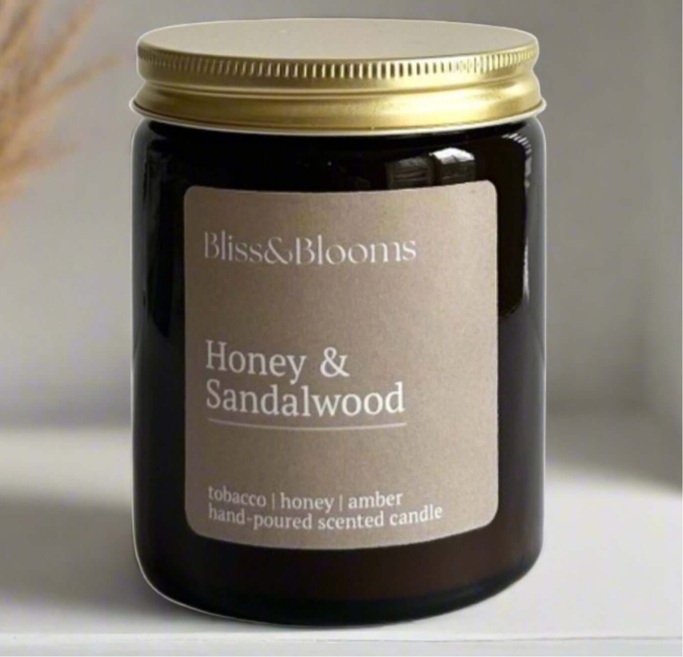 Honey & Sandalwood Scented Candle Bliss & Blooms ScentiMelti Wax Melts