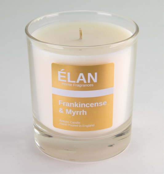 Frankincense & Myrrh Single Wick Candle ÉLAN Home Fragrances ScentiMelti Wax Melts