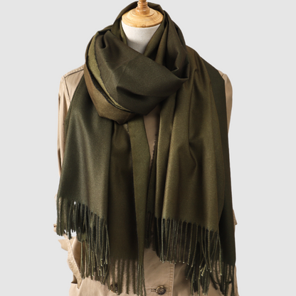 Black and Green Pashmina Shawl - ScentiMelti Home Fragrance, Beauty & Gifts UK