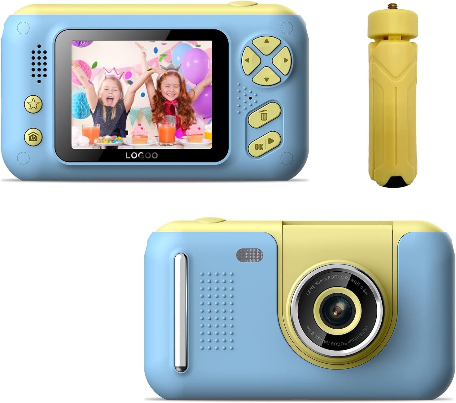 Kids Camera, Children Digital Selfie Camera For 3-12 Year Old Girls Boys With 20MP Photo Resolution, 1080P HD Video Camera With 32GB SD Card And Selfie Stick - ScentiMelti Home Fragrance, Beauty & Gifts UK