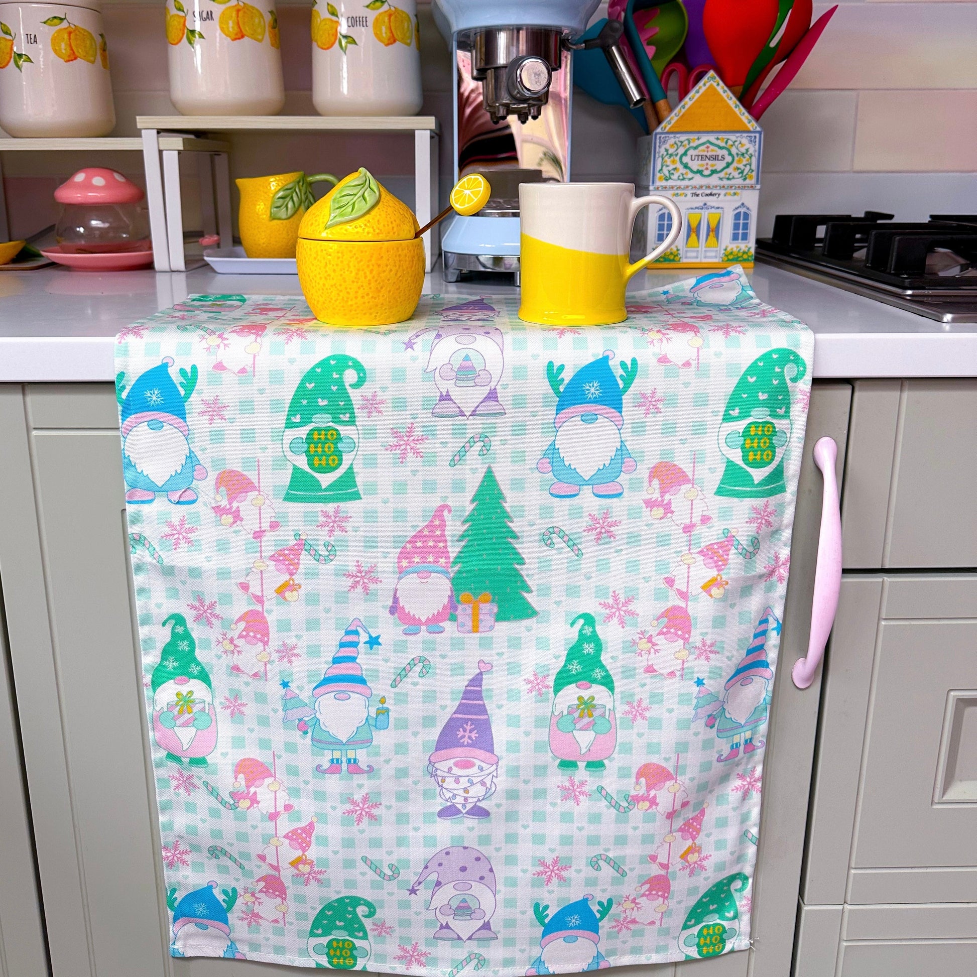 Gonk Christmas Pastel Tea Towel | Kitchen Towel Sorbet Dreams ScentiMelti Wax Melts