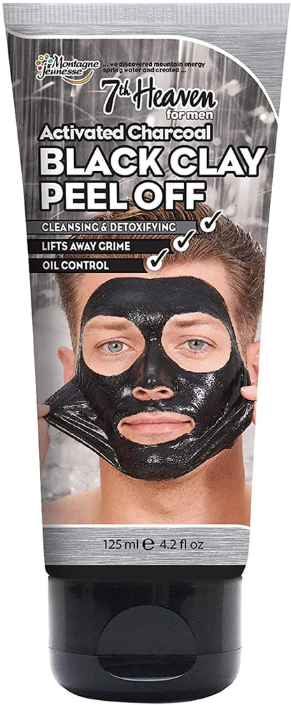 7th Heaven Activated Charcoal Black Clay Peel Off Face Mask for Men, Cleanse and Detoxify, Lifts Away Grime, Oil Control, 125ml Beauty Goddess ScentiMelti Wax Melts