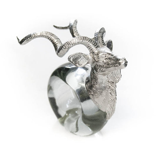 Mini Kudu Napkin ring Pewter Maisie Grace Designs ScentiMelti Wax Melts