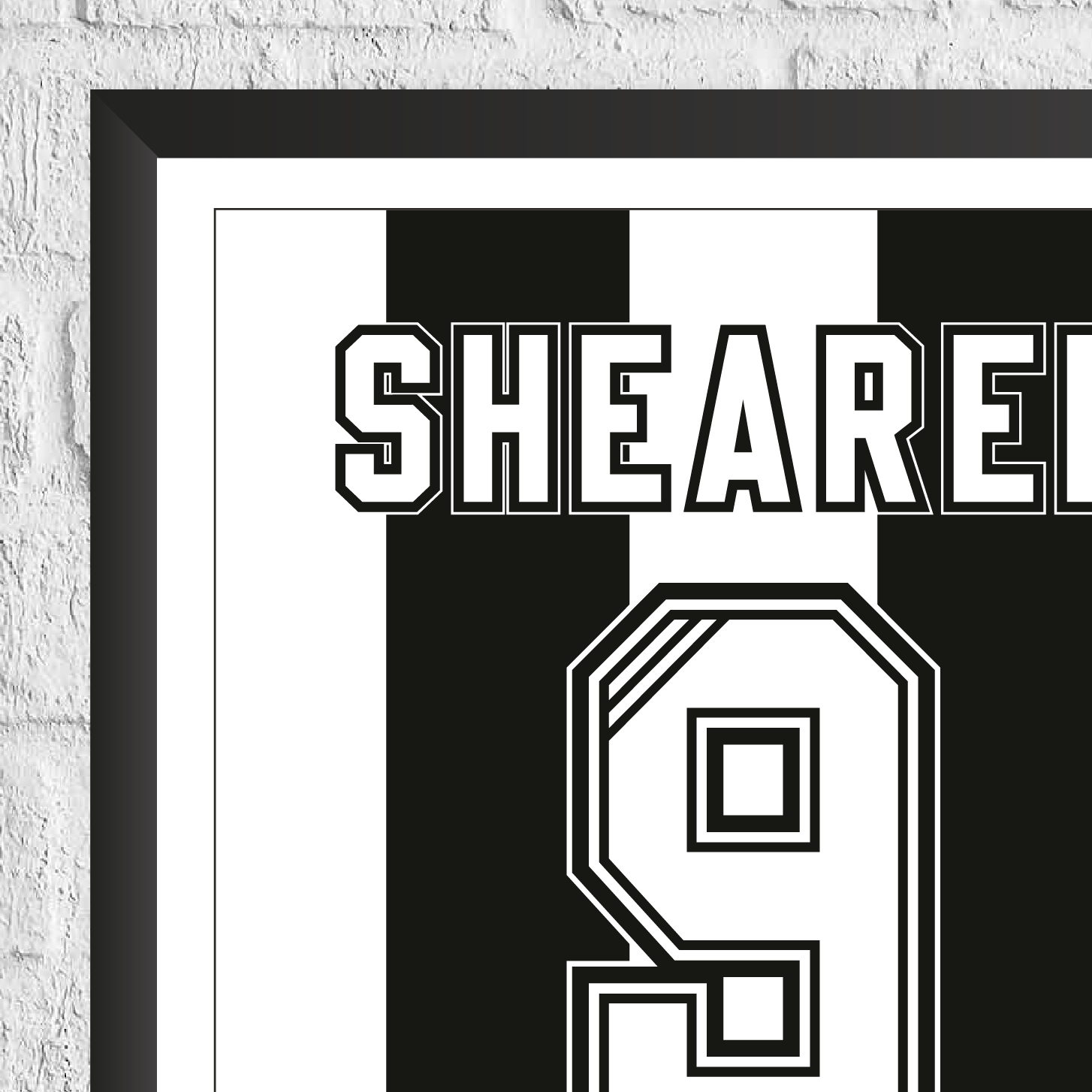 Alan Shearer Newcastle United Legend Stats Print MOTM Football ScentiMelti Wax Melts