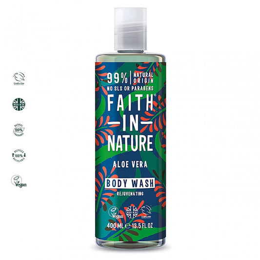 Faith in Nature Aloe Vera Body Wash - 400ml - ScentiMelti Home Fragrance, Beauty & Gifts UK