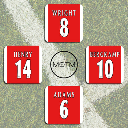 Gooners Premier League Legends Football Coasters - Set of 4 MOTM Football ScentiMelti Wax Melts