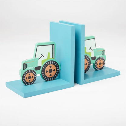 Green Tractor Bookends - ScentiMelti Home Fragrance, Beauty & Gifts UK