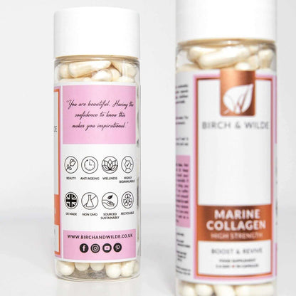 Marine Collagen Capsules x 90 | 1200mg Daily Dose - ScentiMelti Home Fragrance, Beauty & Gifts UK