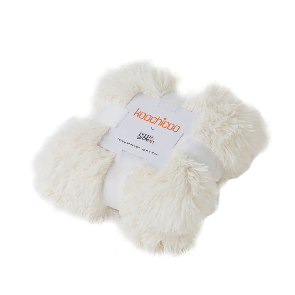 Koochicoo™ Fluffy Baby Blanket - Porcelain Cream - ScentiMelti Home Fragrance, Beauty & Gifts UK