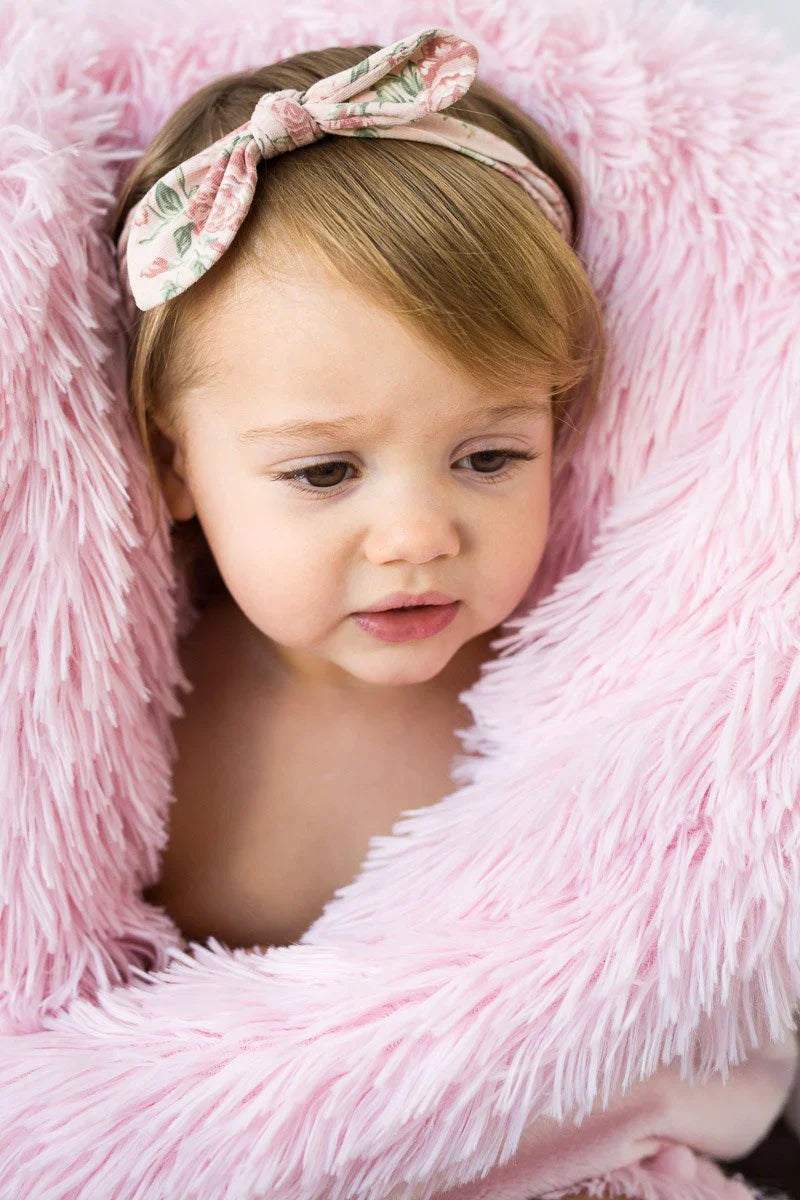 Koochicoo™ Fluffy Baby Blanket - Blush Pink - ScentiMelti Home Fragrance, Beauty & Gifts UK