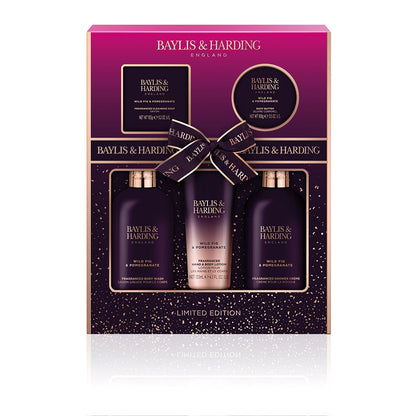 Baylis & Harding Limited Edition Wild Fig & Pomegranate Perfect Pamper Gift Pack - Vegan Friendly - ScentiMelti Home Fragrance, Beauty & Gifts UK