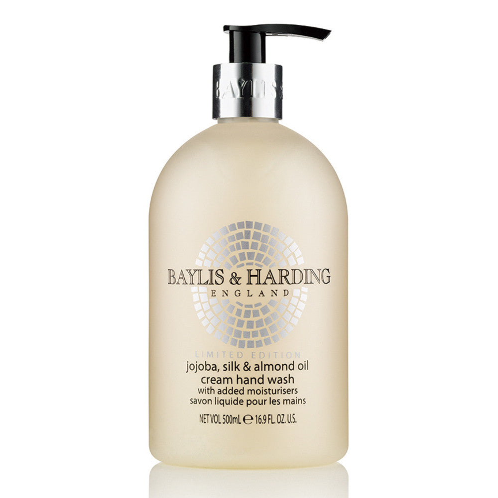 Baylis and Harding Jojoba Silk & Almond Cream Hand Wash with Added Moisturisers - 500ml - ScentiMelti Home Fragrance, Beauty & Gifts UK