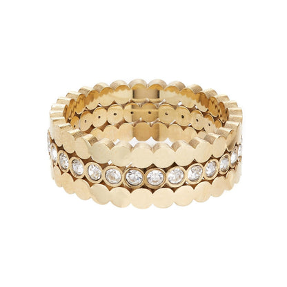 Triple Stacking Gold Ring Set - ScentiMelti Home Fragrance, Beauty & Gifts UK