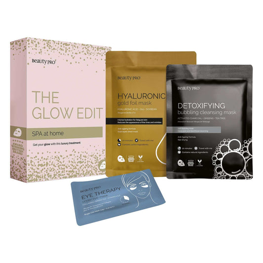 BeautyPro Spa at Home Skincare Gift Box - The Glow Edit - ScentiMelti Home Fragrance, Beauty & Gifts UK