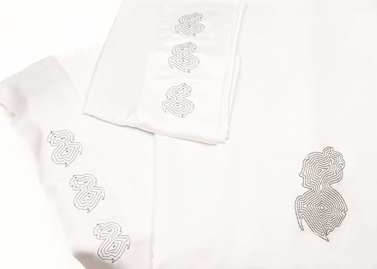 Bamboo Bedding Set - Embroidered - Lady of the Victorian Brooch Lady Oh ScentiMelti Wax Melts